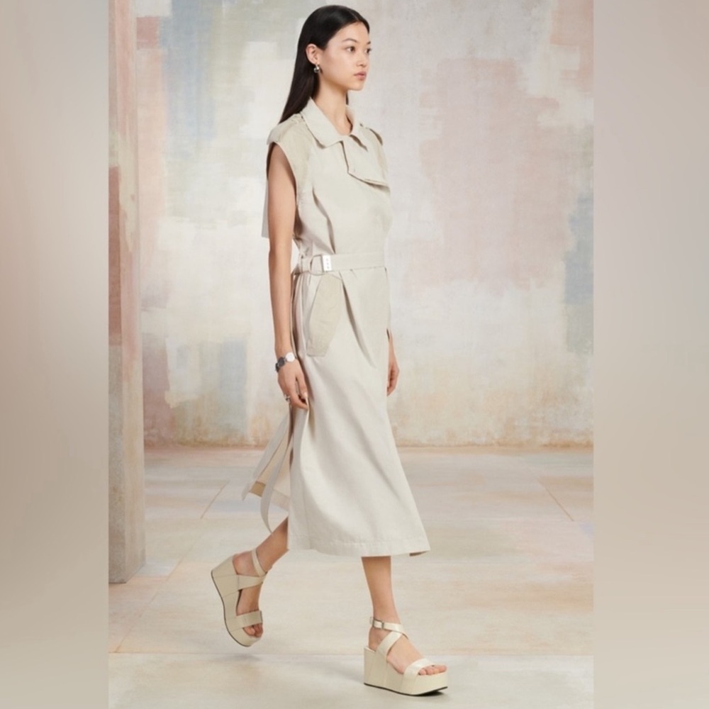 Zara SRPLS collection Platform wedge leather sandals